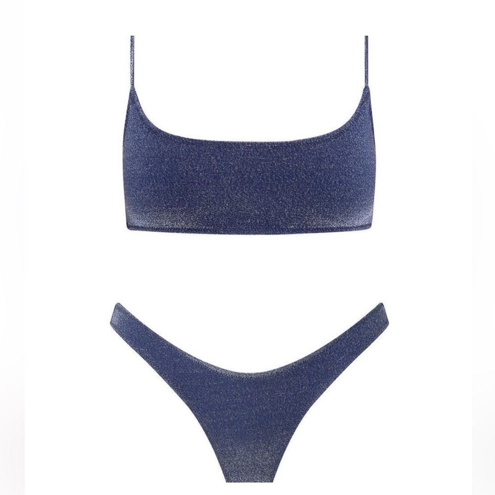 Triangl Mica bikini in blue sparkle